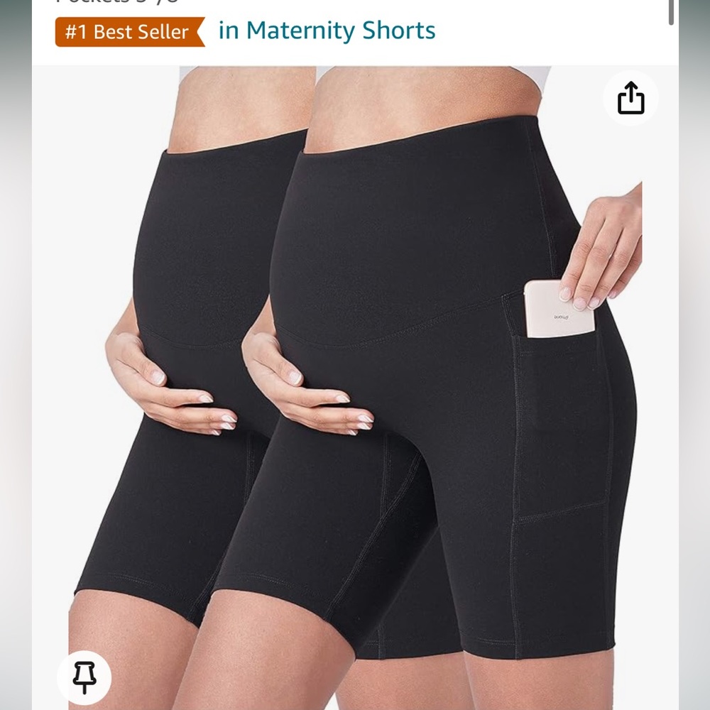 NWT Poshdivah maternity yoga shorts